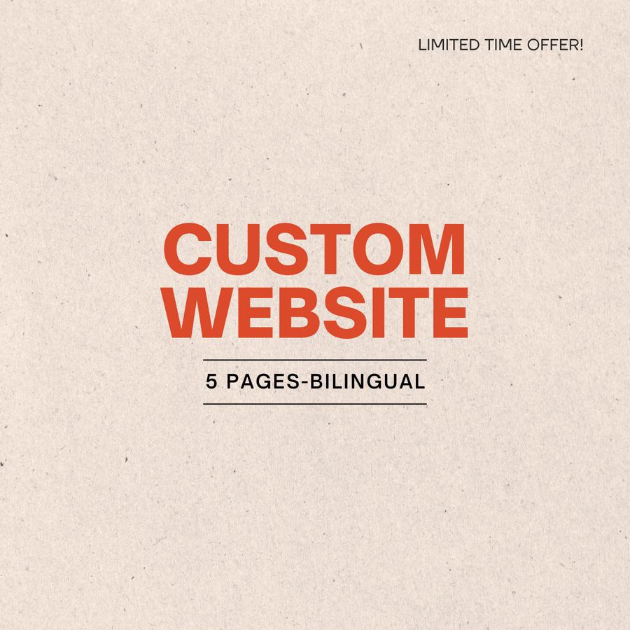 Custom Web Design - 5 Pages Package